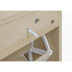 Rattan 3 Door Shoe Rack