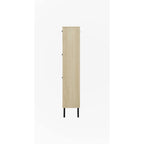 Rattan 3 Door Shoe Rack