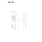 Traditional White Wood Kitchen Storage by