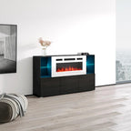 63-inch Modern Electric Fireplace Sideboard