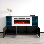 63-inch Modern Electric Fireplace Sideboard