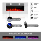 63-inch Modern Electric Fireplace Sideboard