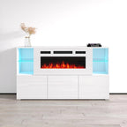 63-inch Modern Electric Fireplace Sideboard