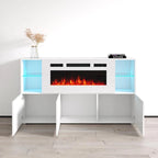 63-inch Modern Electric Fireplace Sideboard