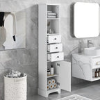 Freestanding Bathroom Storage Cabinet with 3 Drawers and Adjustable Shelf