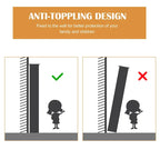 Bamboo Over-The-Toilet Organizer Cabinet, Bathroom Storage Shelf with Doors and Shelves Freestanding Space Saver