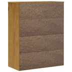 Solid Pine High Cabinet Top Unit (with Glass Doors) — 31.5 x 14.6 x 39.4