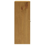 Solid Pine High Cabinet Top Unit (with Glass Doors) — 31.5 x 14.6 x 39.4