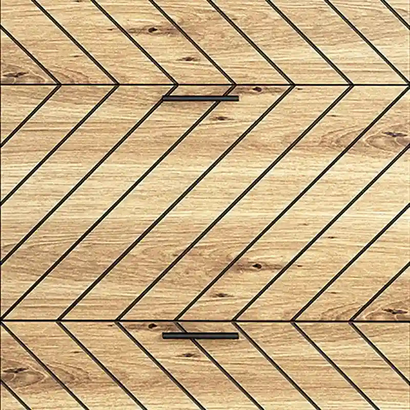 Meuble à chaussures élégant et stylé en bois avec pieds en métal