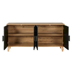 Carved Symmetrical Design Door Sideboards