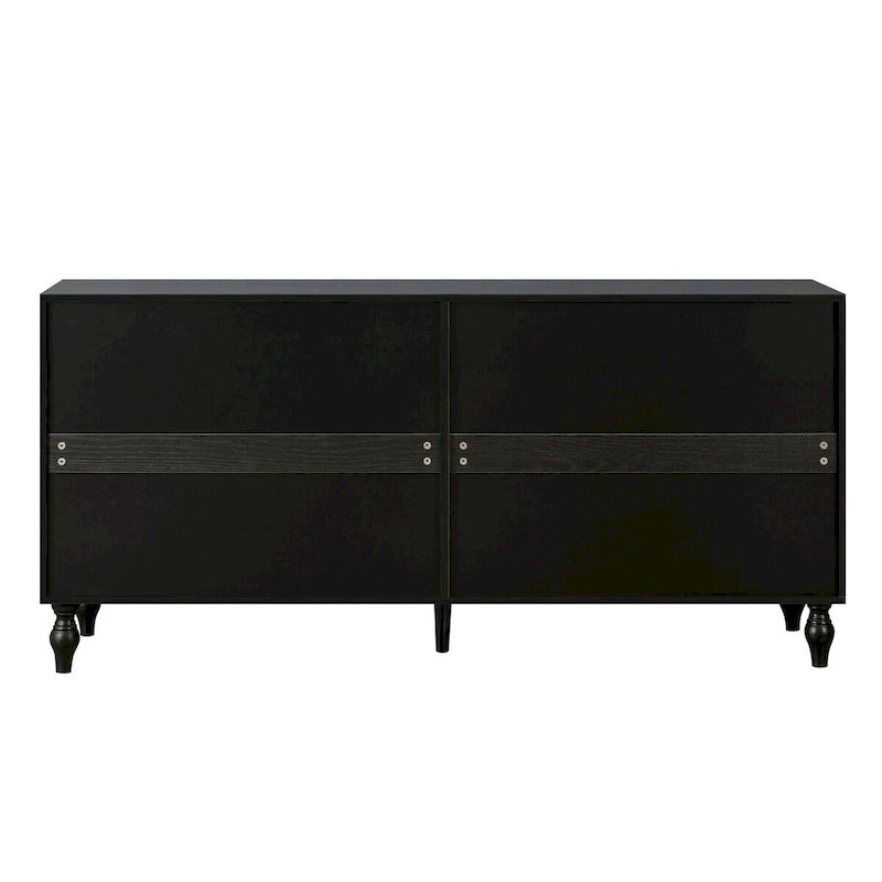 Carved Symmetrical Design Door Sideboards