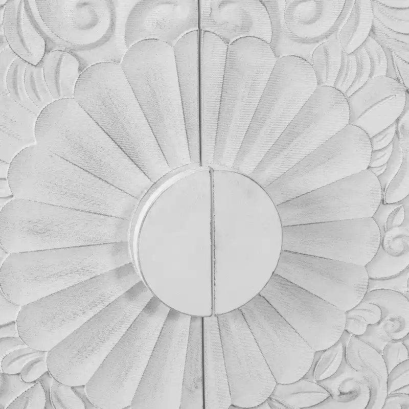 Carved Symmetrical Design Door Sideboards