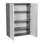 27 x 42 Wall Cabinet-Double Door-Grey - 27 x 42 x 12