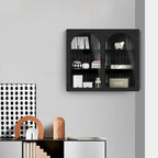 27.56Glass Doors Modern Two-door Wall Cabinet