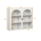 27.56Glass Doors Modern Two-door Wall Cabinet