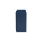 Vertical Stripes and Wavy Design of a Four-Door Cabinet Cabinet Suitable for Hallway, Entryway, Living Room