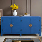 Caractéristiques uniques du meuble en placage de frêne avec portes de placard à motif de lignes rayonnantes, adapté aux salons et aux couloirs