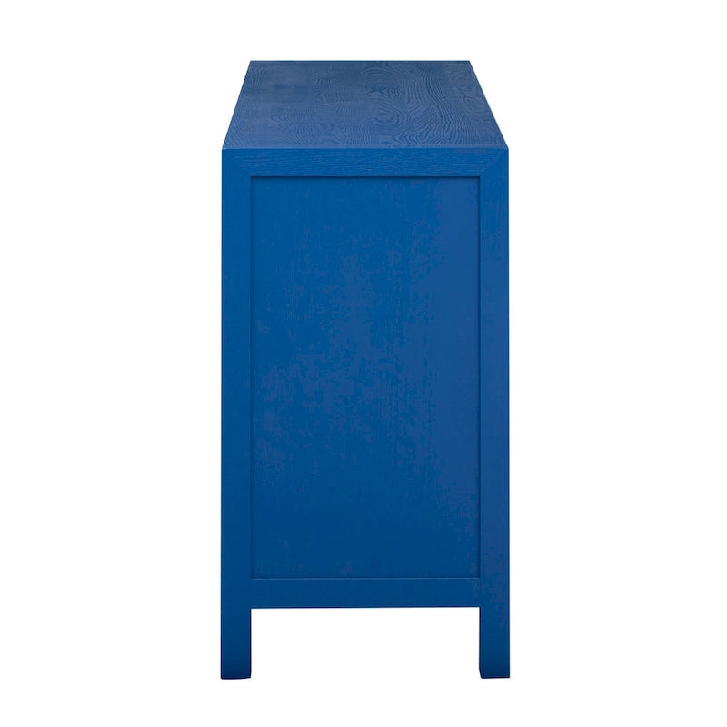 Caractéristiques uniques du meuble en placage de frêne avec portes de placard à motif de lignes rayonnantes, adapté aux salons et aux couloirs