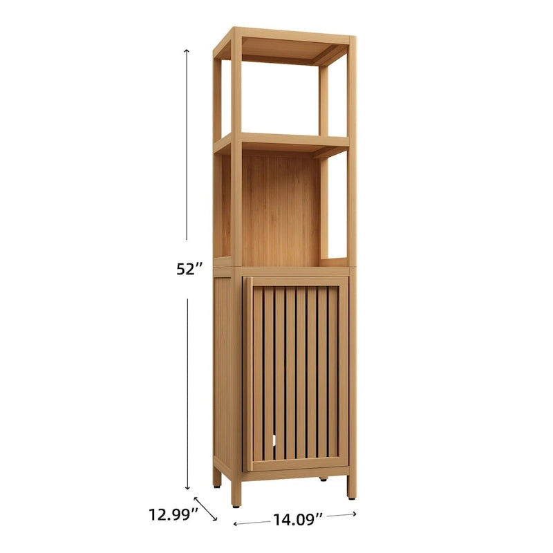 bamboo storage cabinet