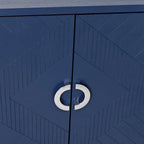 Meuble de rangement 4 portes, élégant et fonctionnel, avec pieds en pin et MDF, pour le salon, la chambre et la cuisine