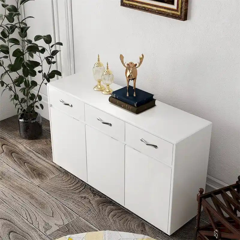 Three Doors White Side Table