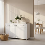 Three Doors White Side Table