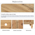 Carved Flower Door Large Storage Cabinet