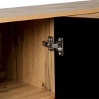 Carved Flower Door Large Storage Cabinet