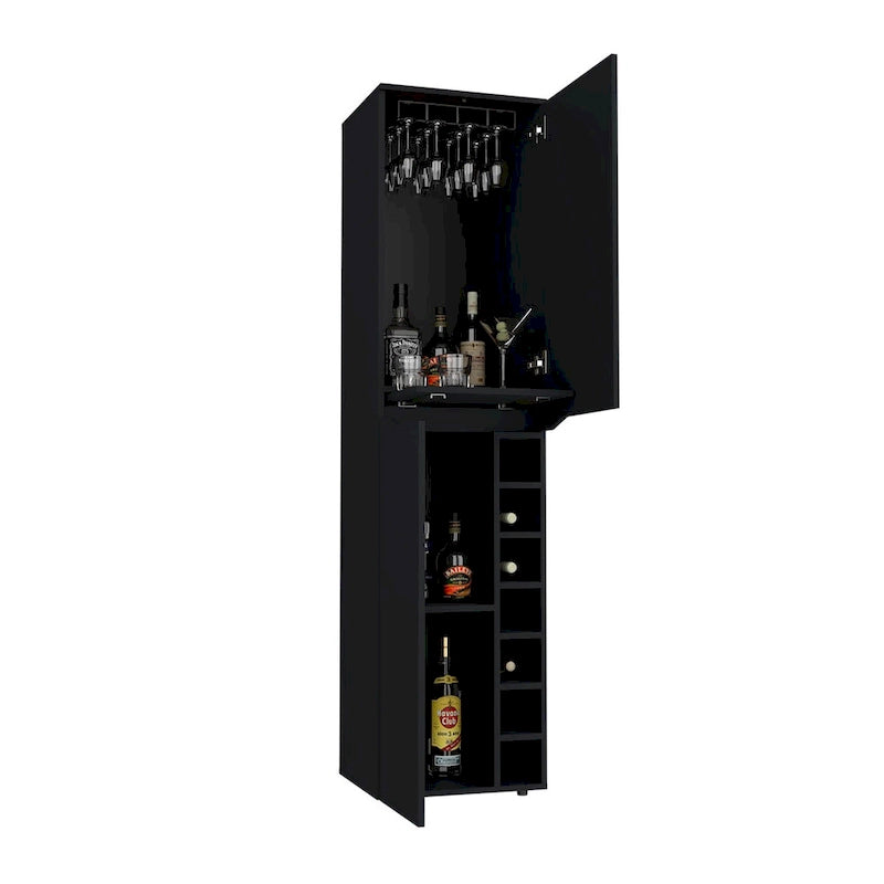 Tall Cabinet for Living Room ,Apartment, Bedroom, Black