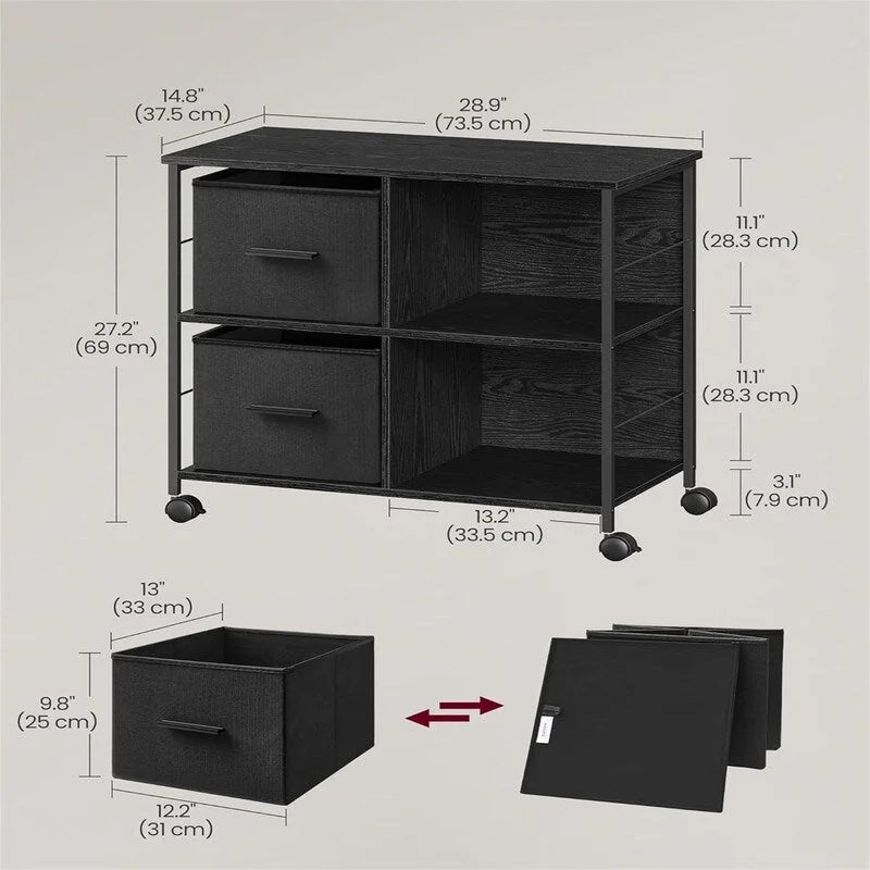 File Cabinet with 2 Drawers
