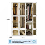 Portable Wardrobe Closets Bedroom ,Storage Organizer, Clothes Dresser, Closet Storage Organizer