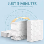 Portable Wardrobe Closets Bedroom ,Storage Organizer, Clothes Dresser, Closet Storage Organizer