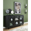 Signature Design by Ashley Rowanbeck Black/Gray Dining Server - 74.13 W x 17.13 D x 35.13 H