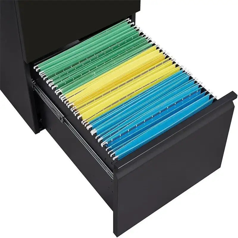 Classeur mobile à 2 tiroirs avec serrure - 17P x 24L x 15H