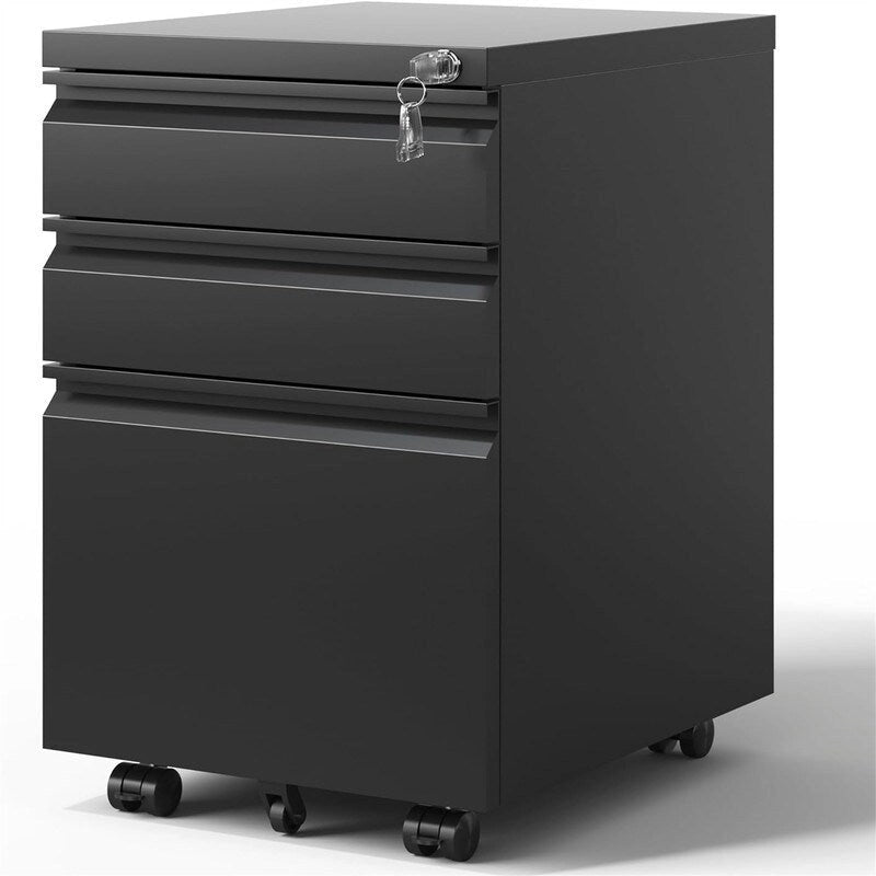 3 Drawer Mobile File Cabinet