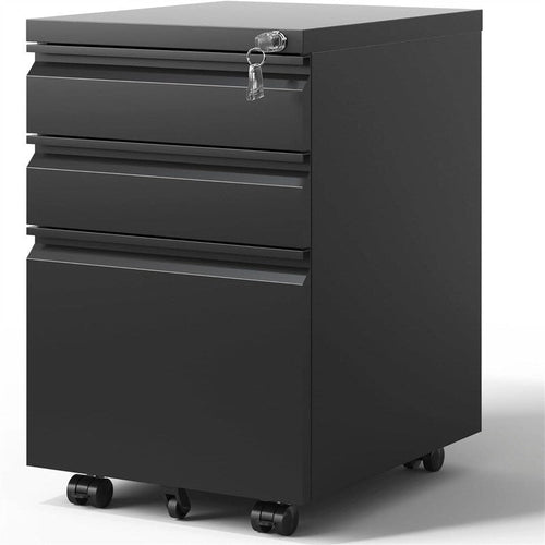 3 Drawer Mobile File Cabinet