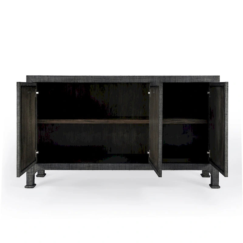 3-Door Raffia 60 Sideboard