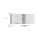 Wall Cabinet: Double-door design with a white finish—high-quality and durable.
