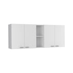 Wall Cabinet: Double-door design with a white finish—high-quality and durable.