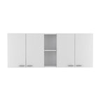 Wall Cabinet: Double-door design with a white finish—high-quality and durable.