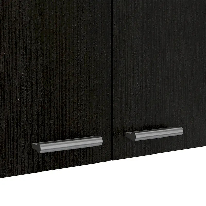 Wall Cabinet: Double-door design with a white finish—high-quality and durable.