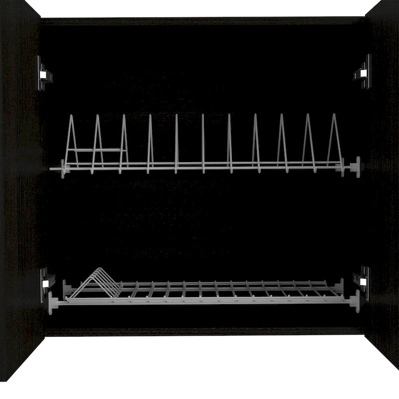 Wall Cabinet: Double-door design with a white finish—high-quality and durable.