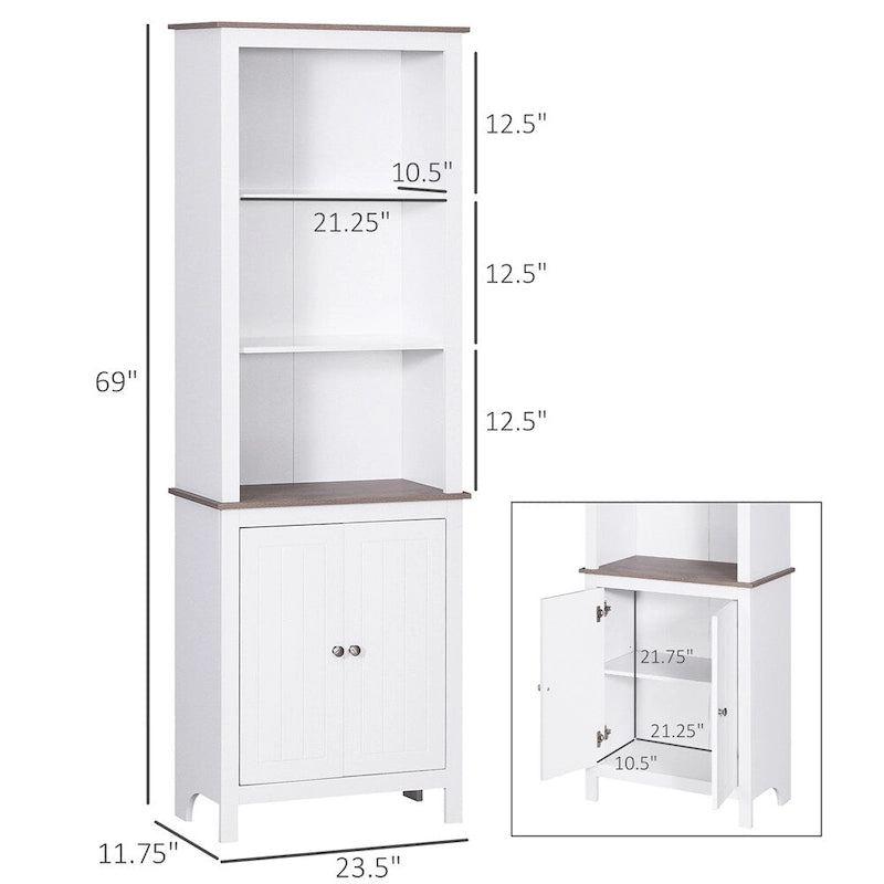 Freestanding Storage Cabinet,Bathroom Linen Tower,Buffet Cabinet