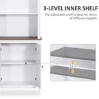 Freestanding Storage Cabinet,Bathroom Linen Tower,Buffet Cabinet