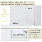 White & Black Contemporary Rectangle Design TV Stand - 74.8W x 13.7D x 17.7H