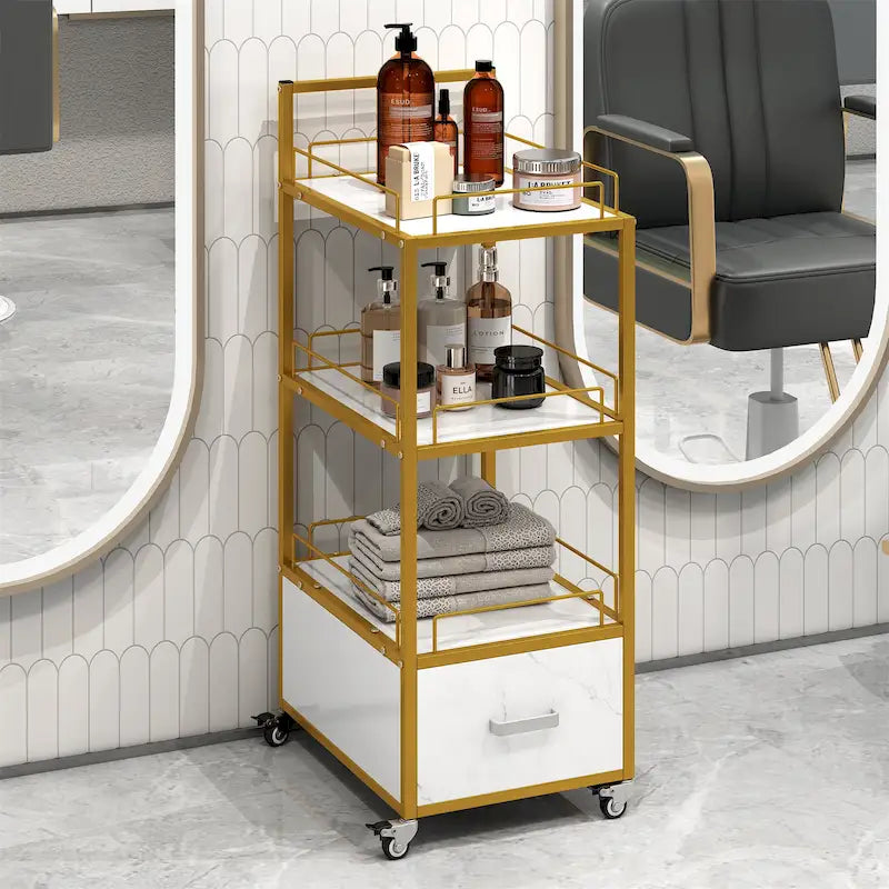 Beauty Salon Storage Trolley Cart