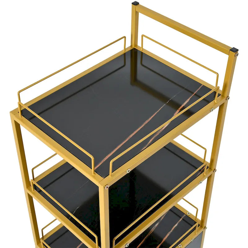 Beauty Salon Storage Trolley Cart