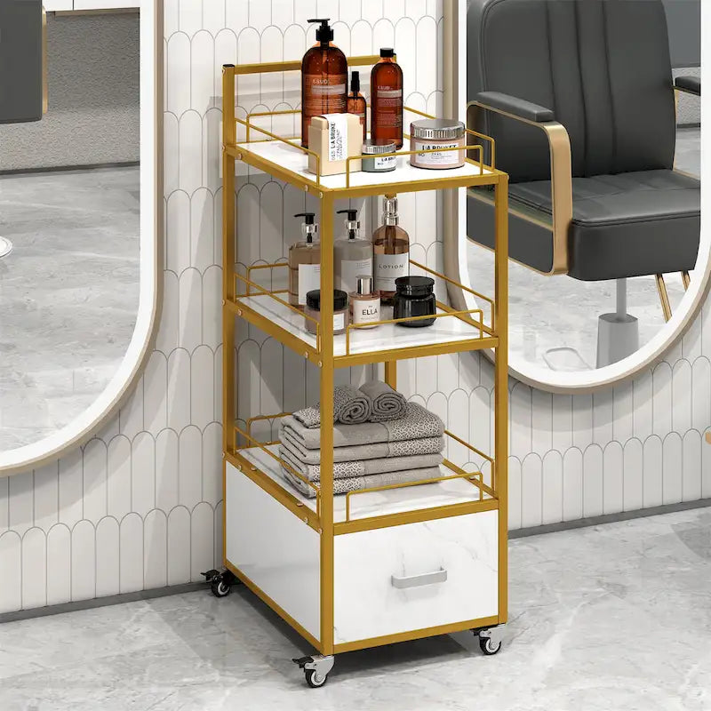 Beauty Salon Storage Trolley Cart