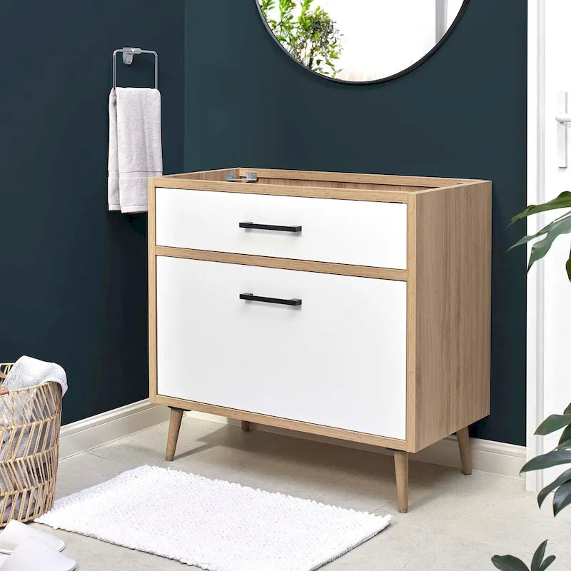 36 Bathroom Vanity Cabinet - Sink Basin Not Included
