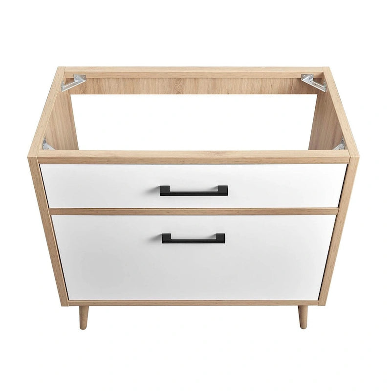36 Bathroom Vanity Cabinet - Sink Basin Not Included